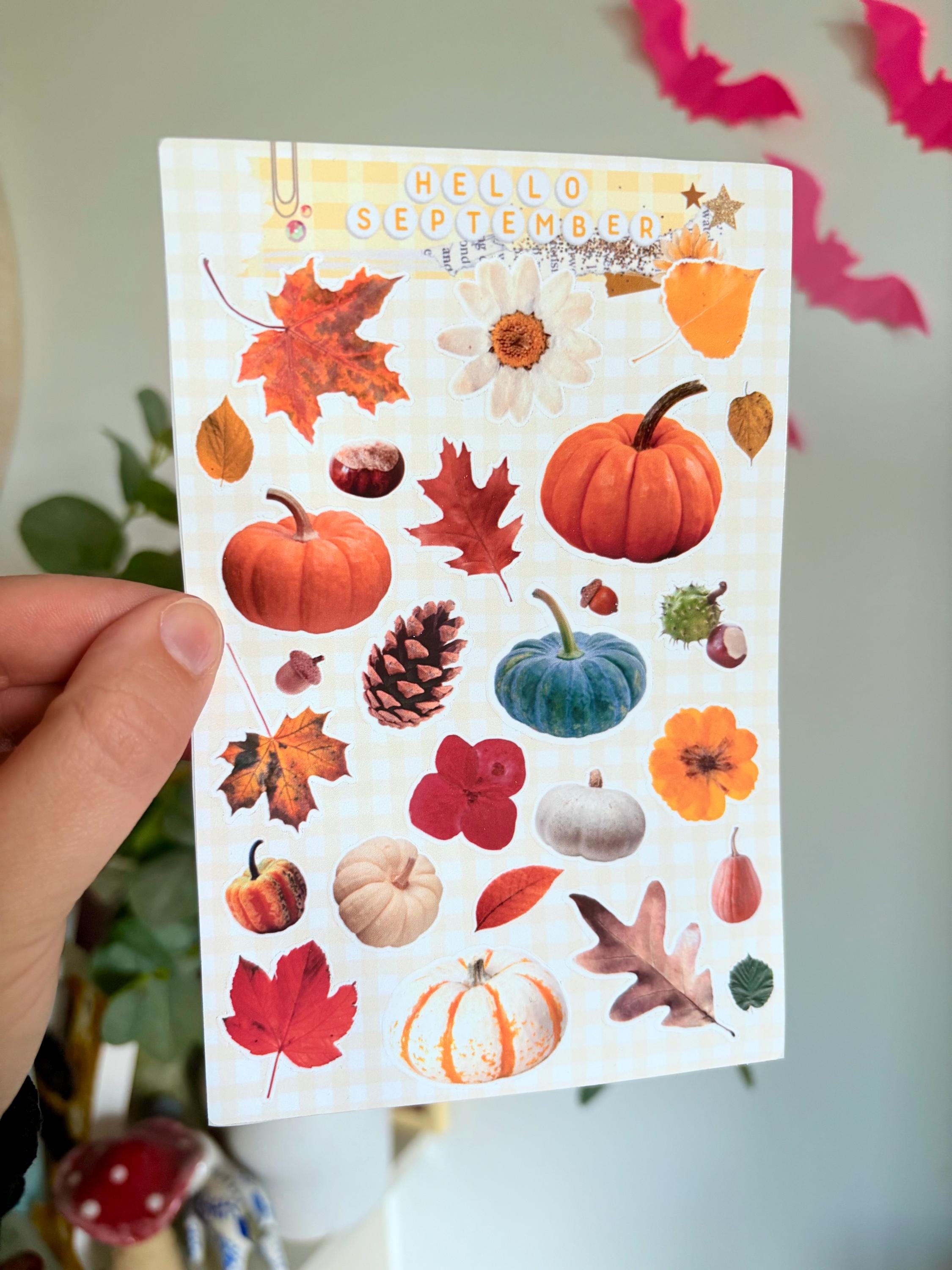 Autumn sticker sheet