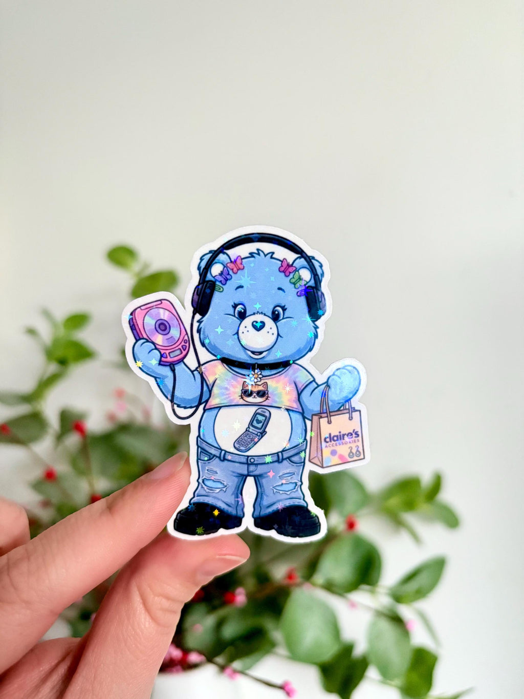 Y2K cute bear sticker