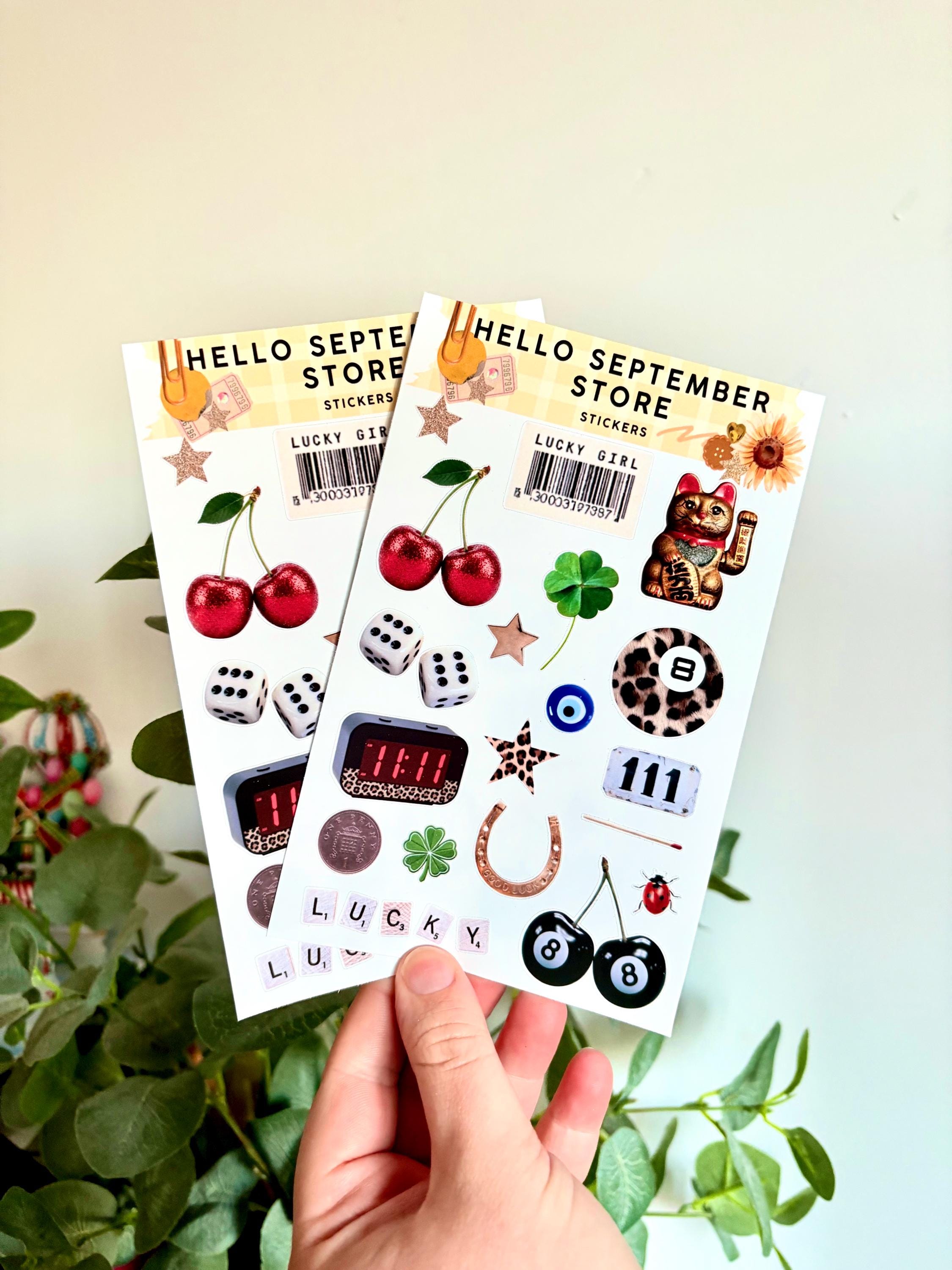 A bit of luck  sticker sheet
