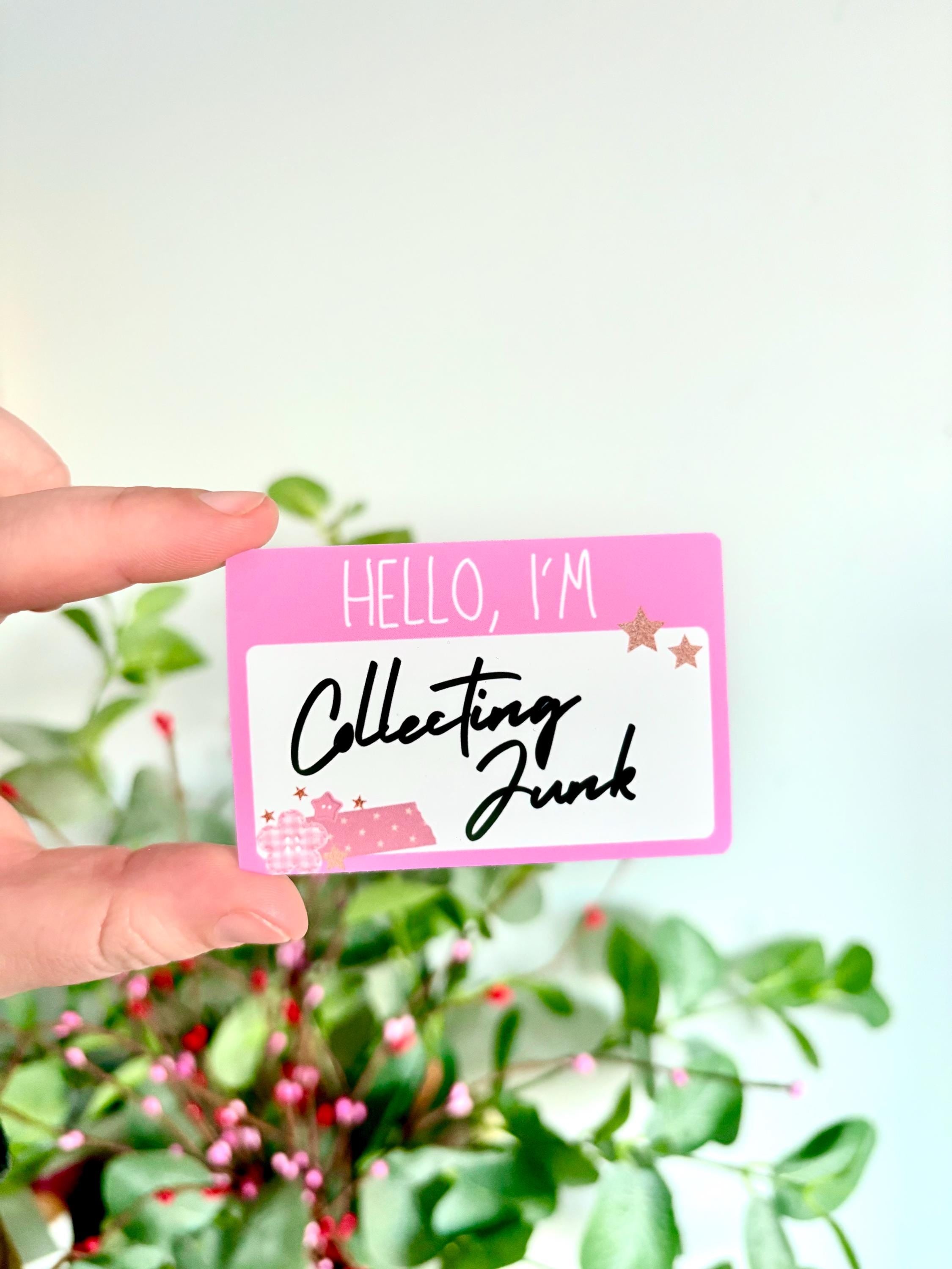 Hello I’m label sticker  | journal stickers | scrapbook stickers | sticker | vinyl sticker | junk journal