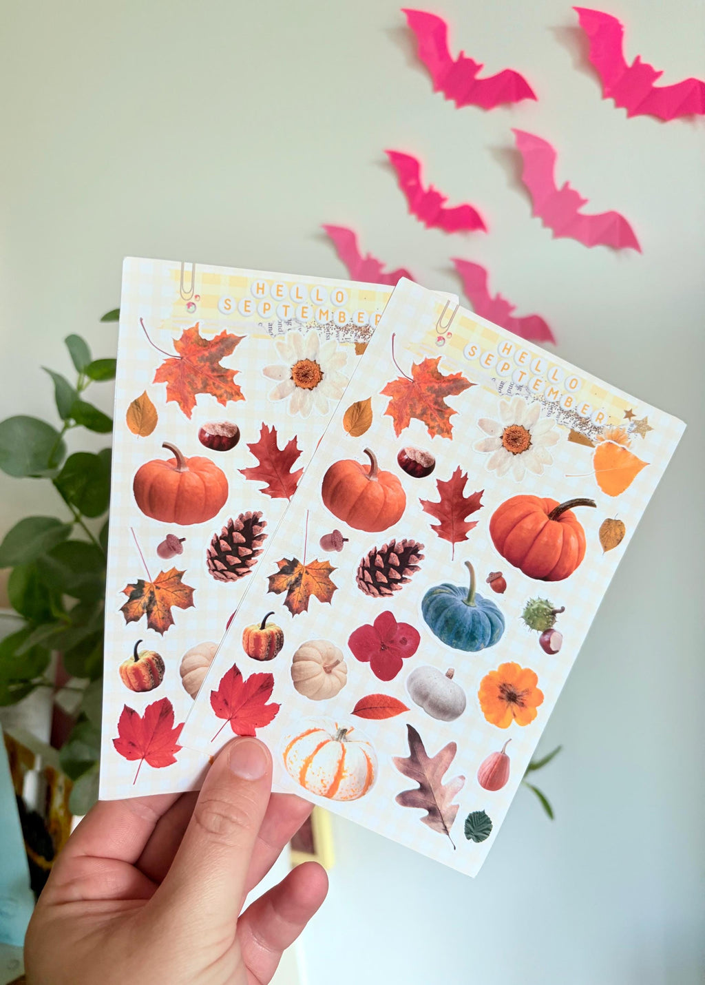 Autumn sticker sheet