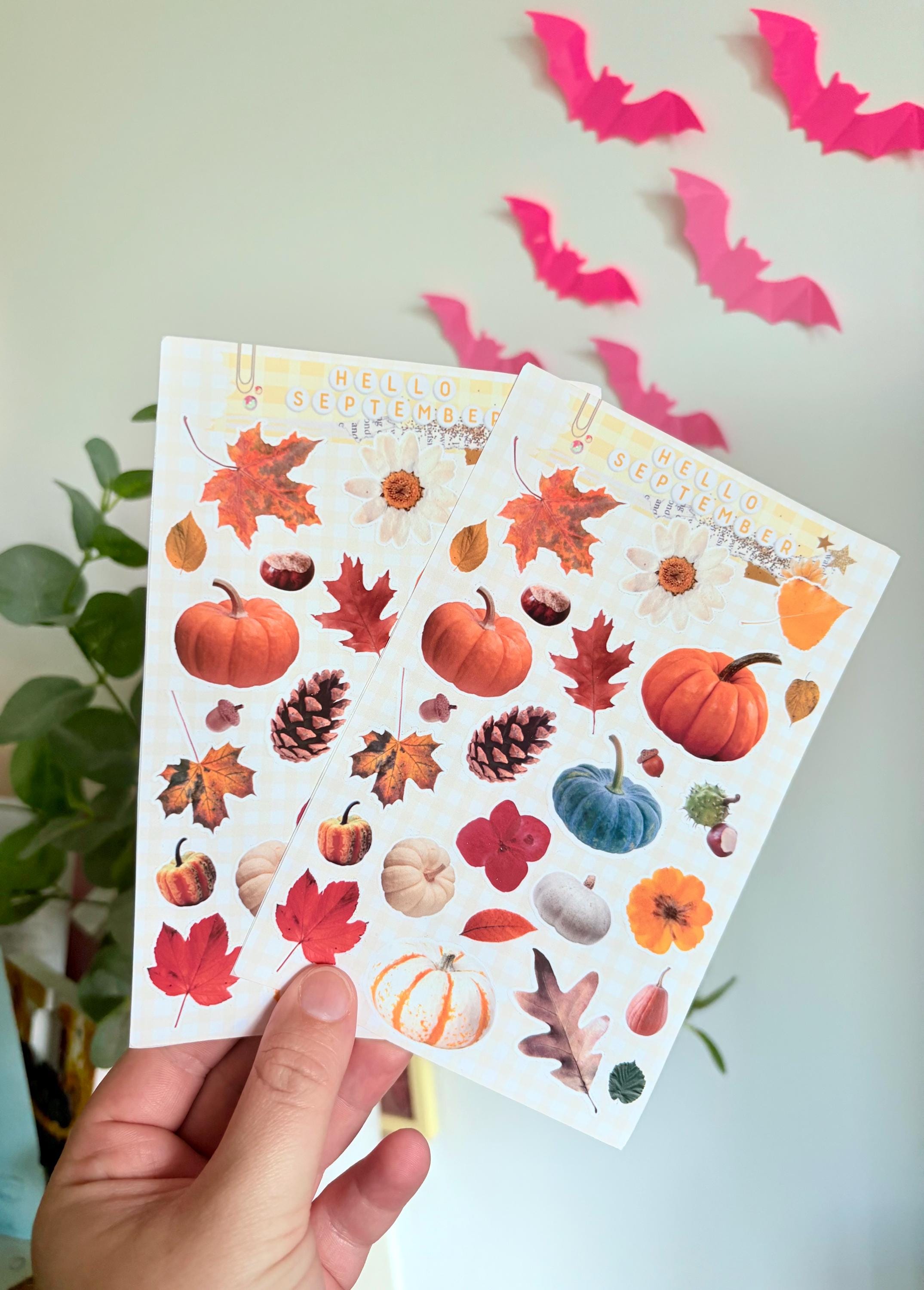 Autumn sticker sheet
