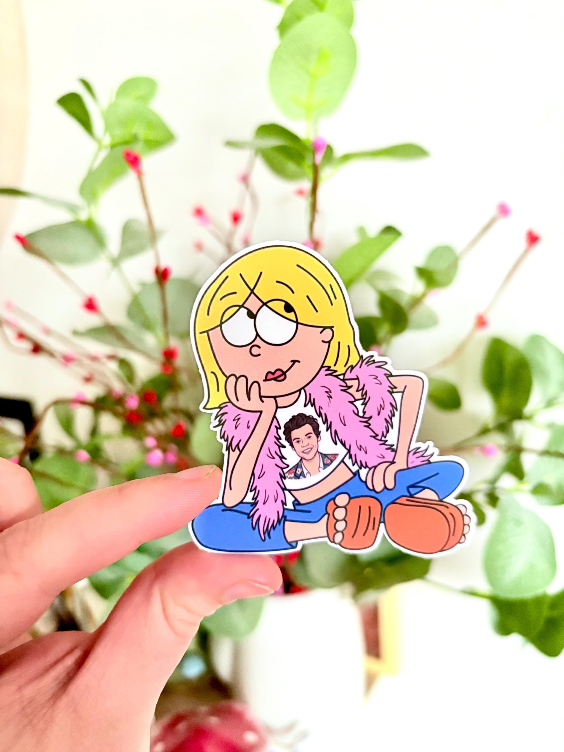Cartoon girl Harry concert sticker  | journal stickers | scrapbook stickers | sticker | vinyl sticker| y2k | styles