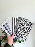 Black and White scrapbook and journalling paper pack
