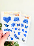 Forget me not  sticker sheet