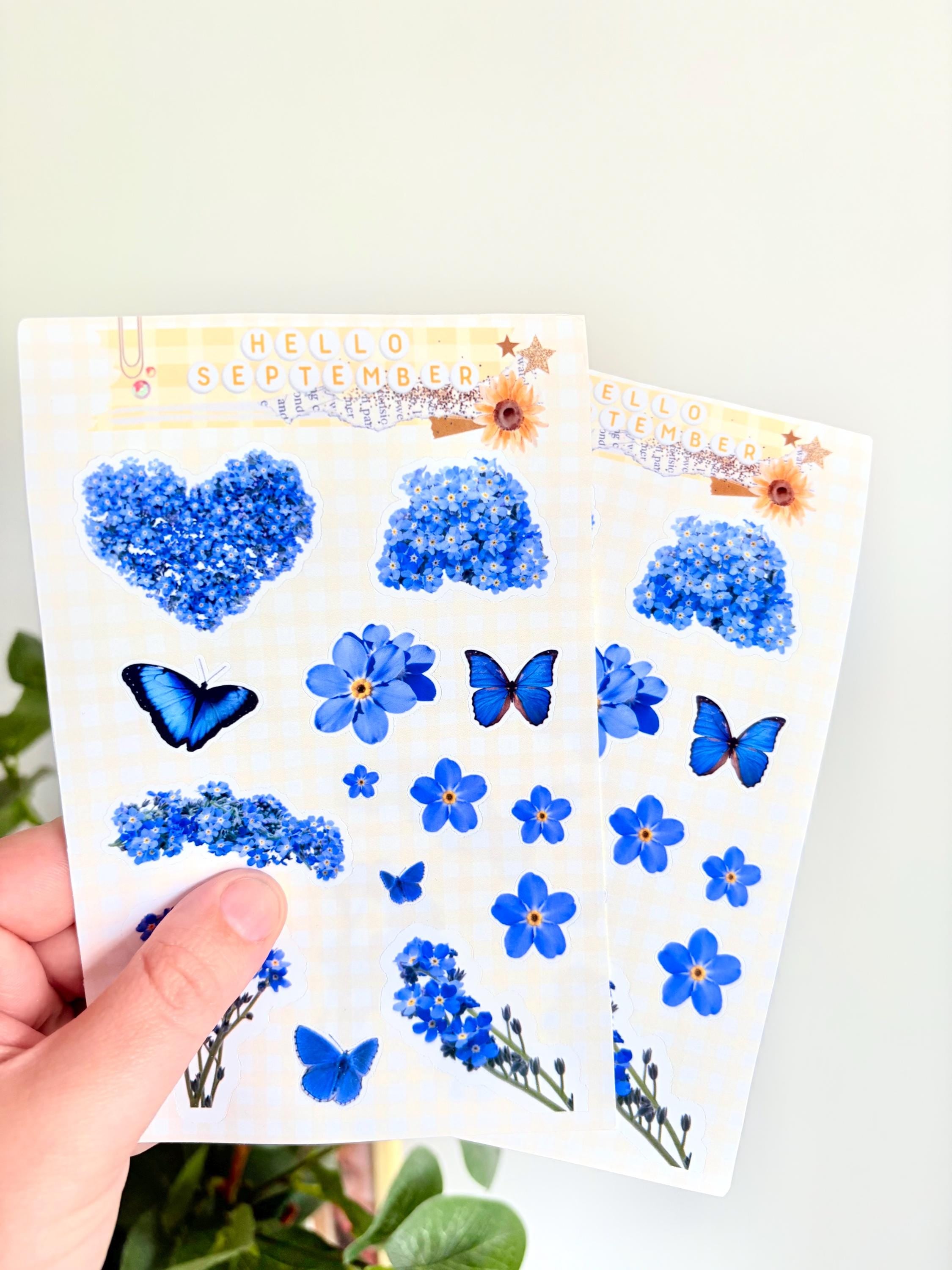 Forget me not  sticker sheet
