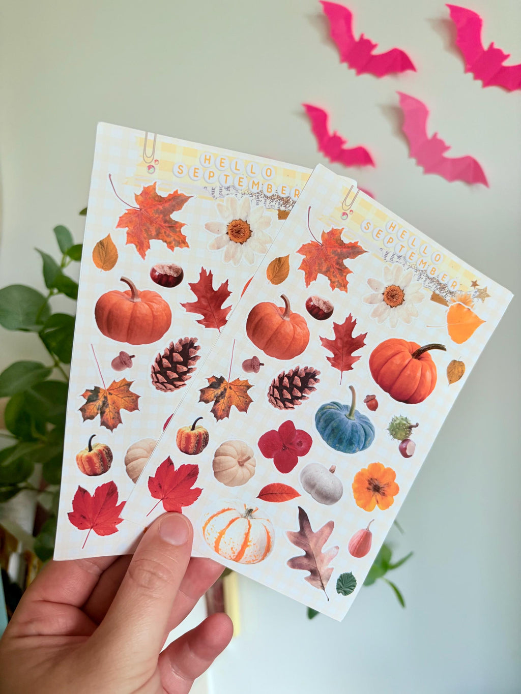 Autumn sticker sheet