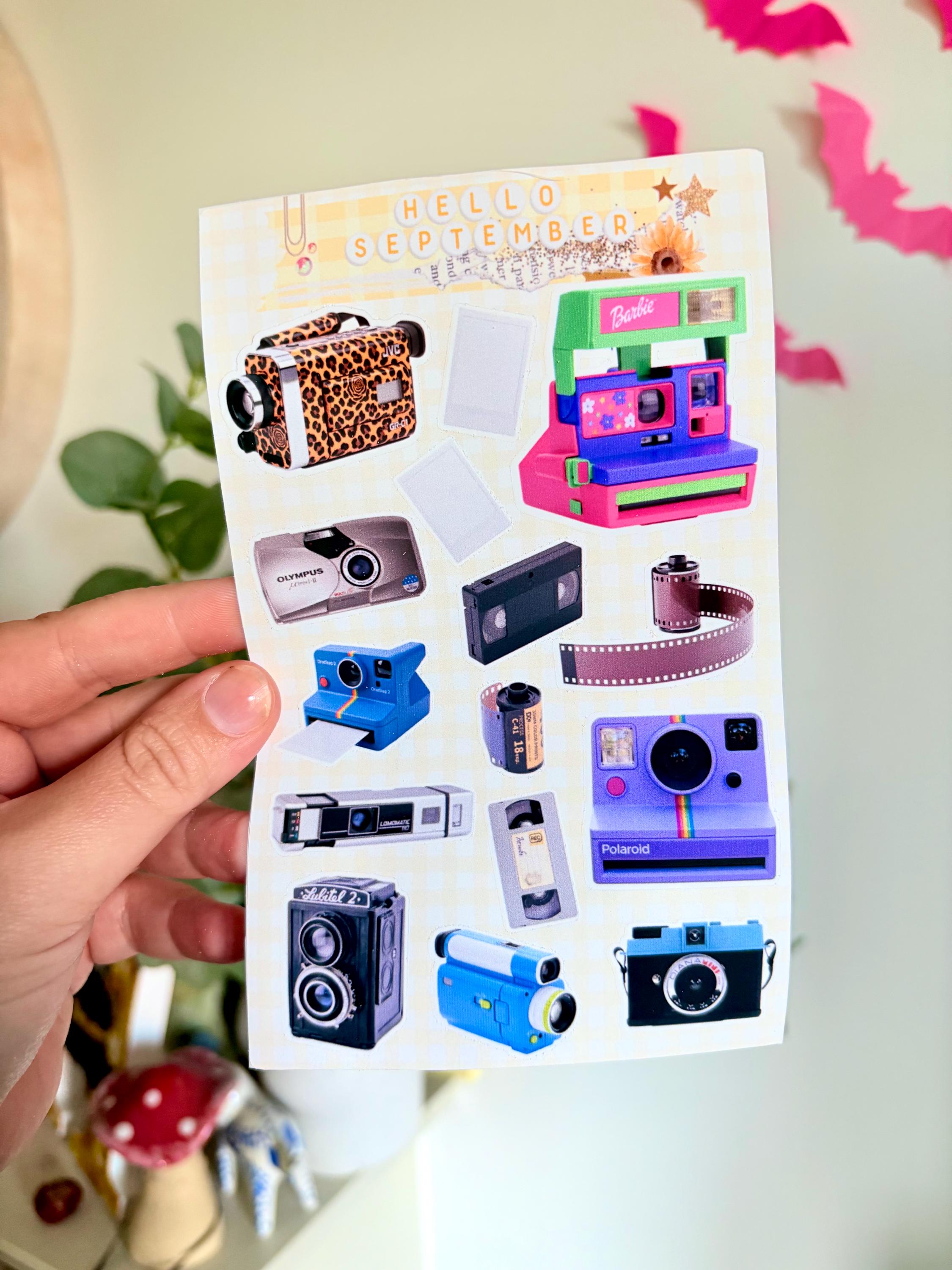 Cameras & Camcorders sticker sheet