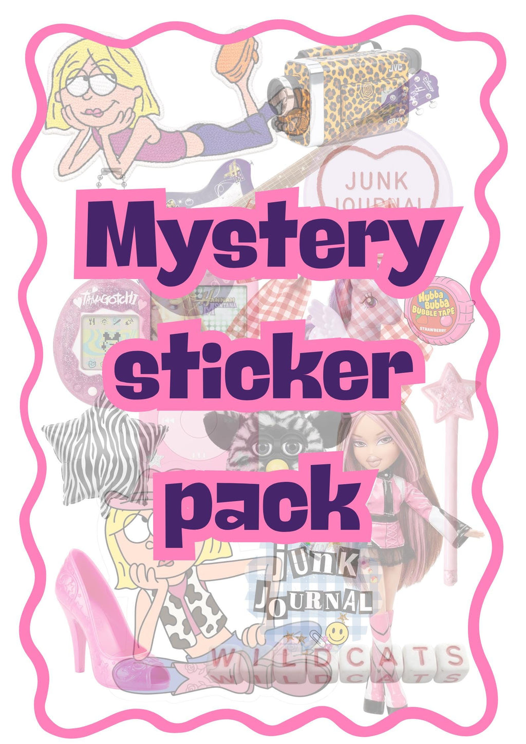 Mystery die cut sticker pack