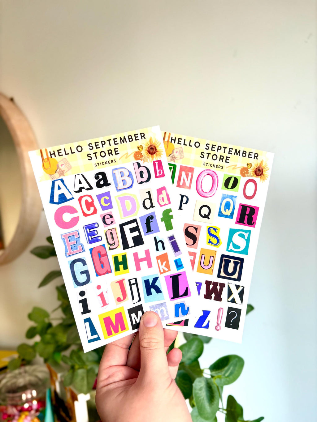 Ransom letters sticker sheets | journal stickers | scrapbook stickers | sticker