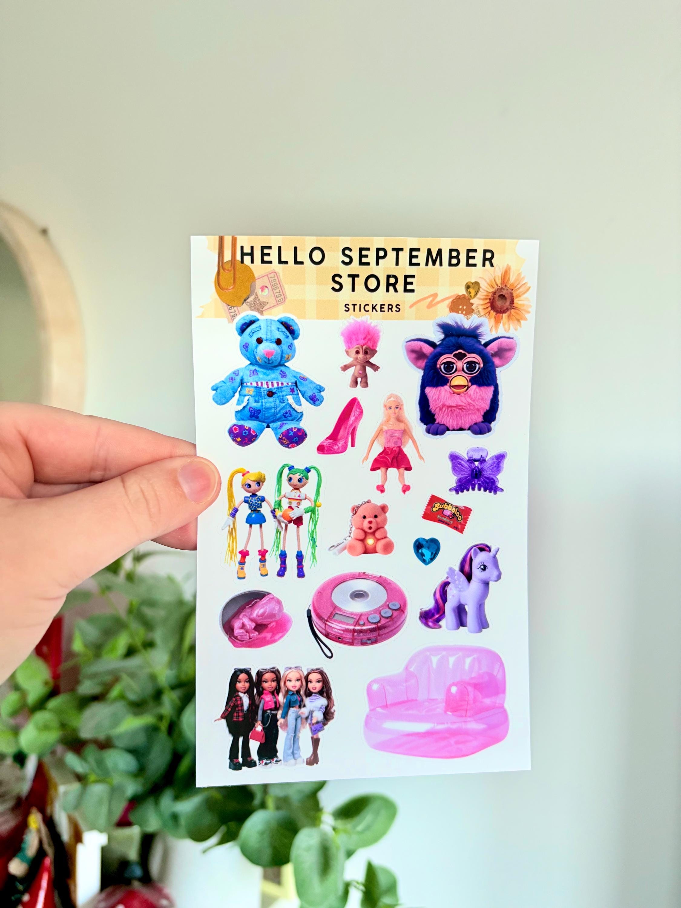 90s inspired sticker sheet