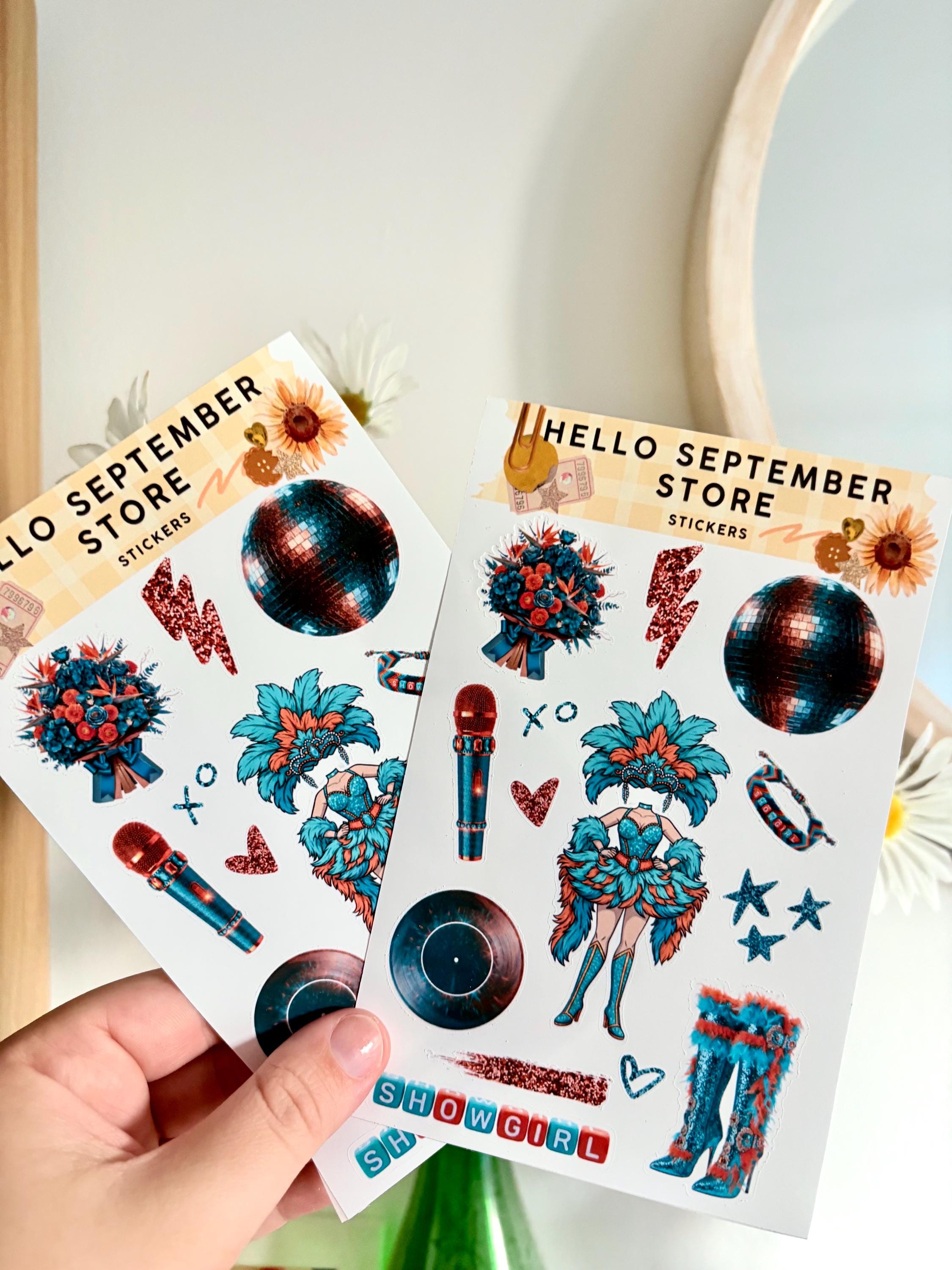 Showgirl life sticker sheet