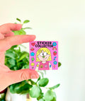 Sticker collector cartoon girl sticker  | journal stickers | scrapbook stickers | sticker | vinyl sticker