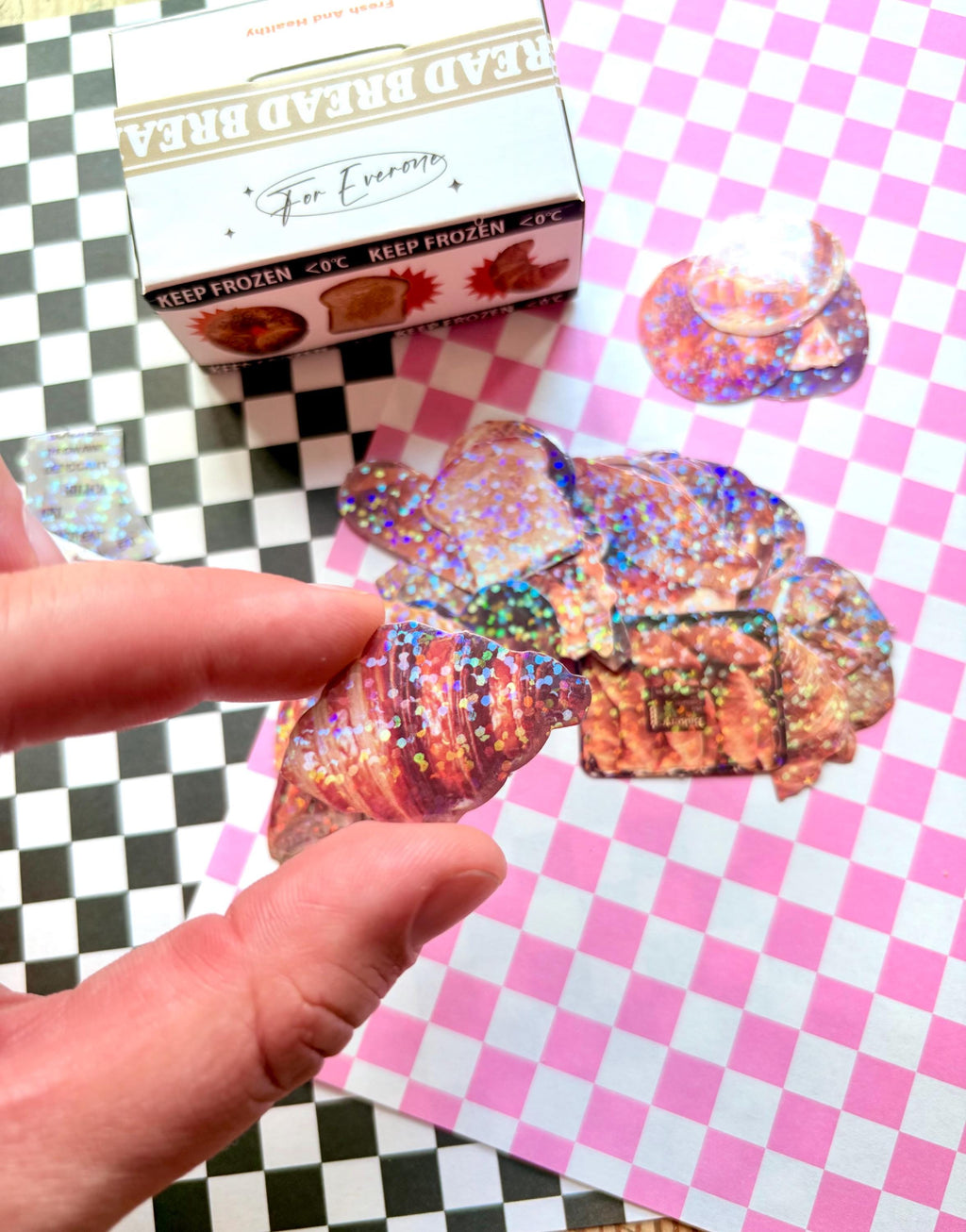 50pc Japanese glitter sticker box