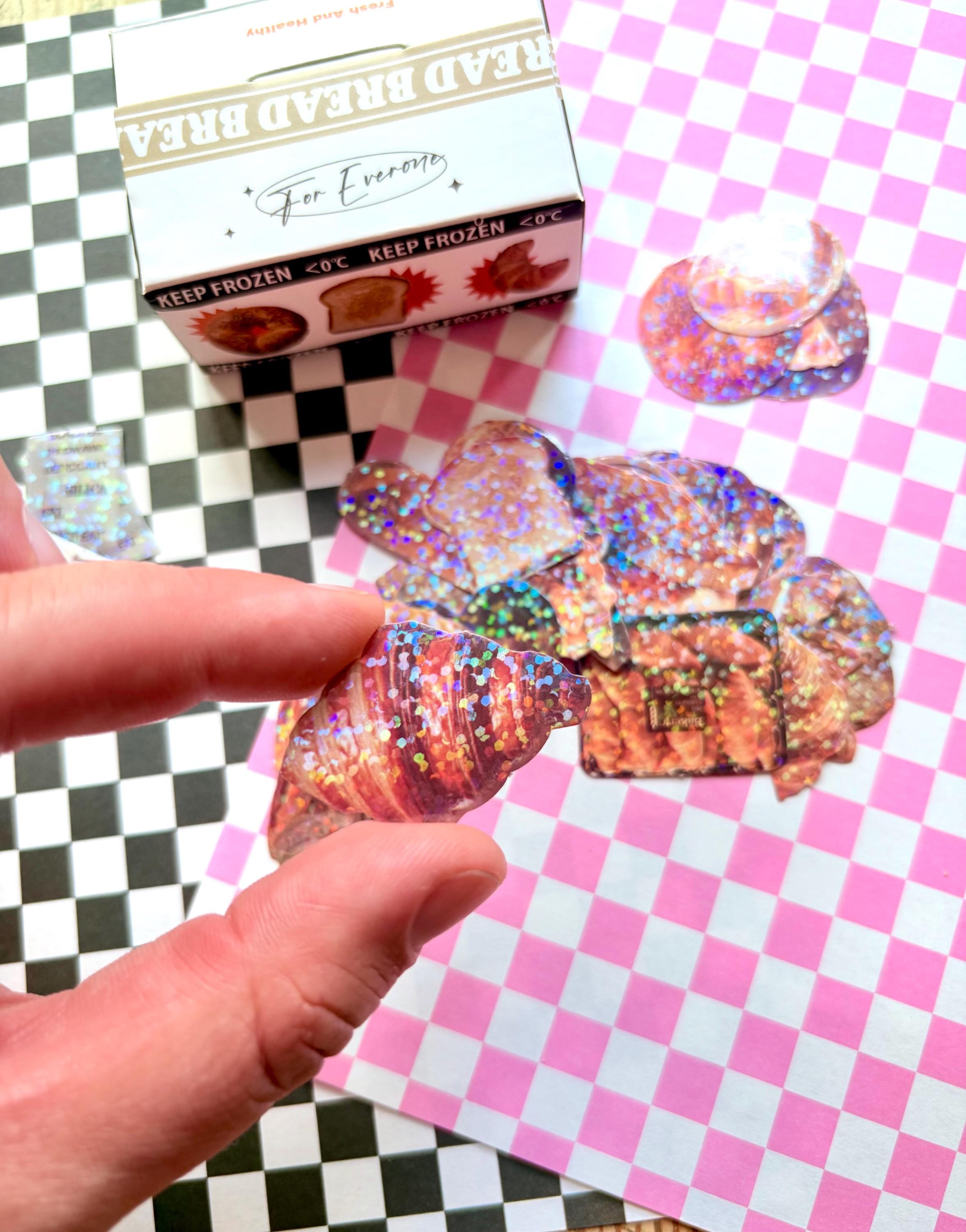 50pc Japanese glitter sticker box