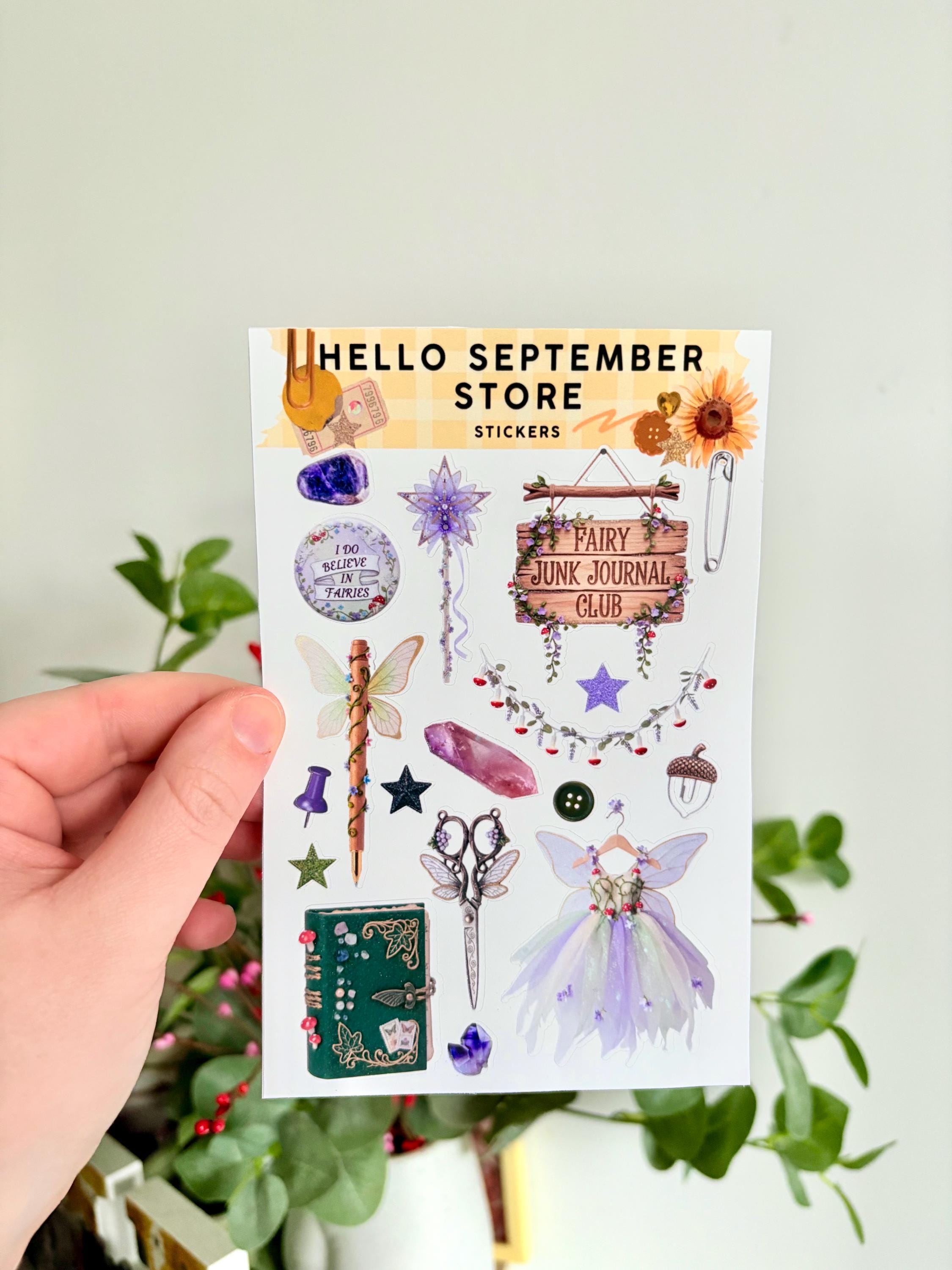 Fairytale stationery sticker sheet