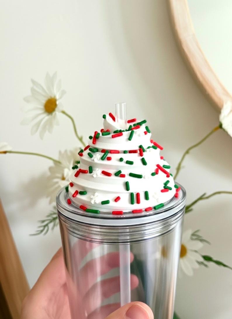 3d printed whipped cream topper