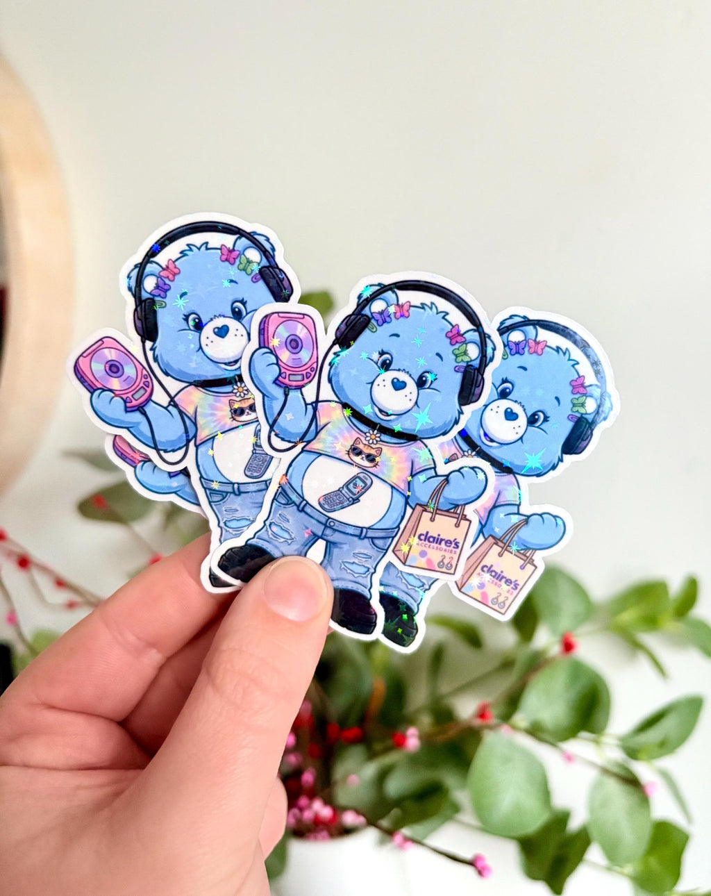 Y2K cute bear sticker
