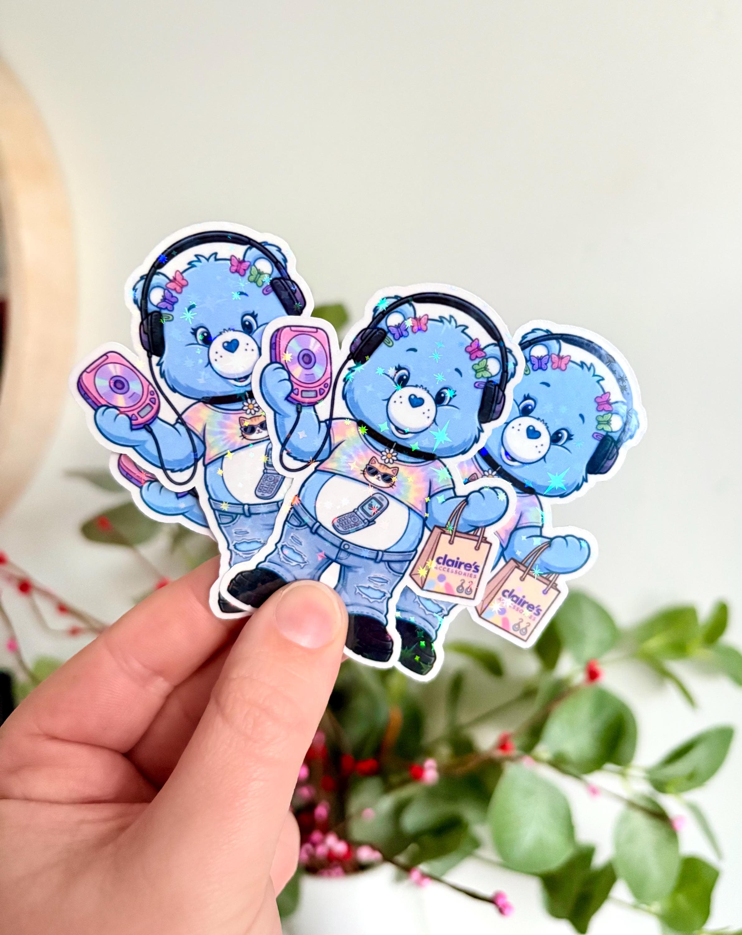 Y2K cute bear sticker