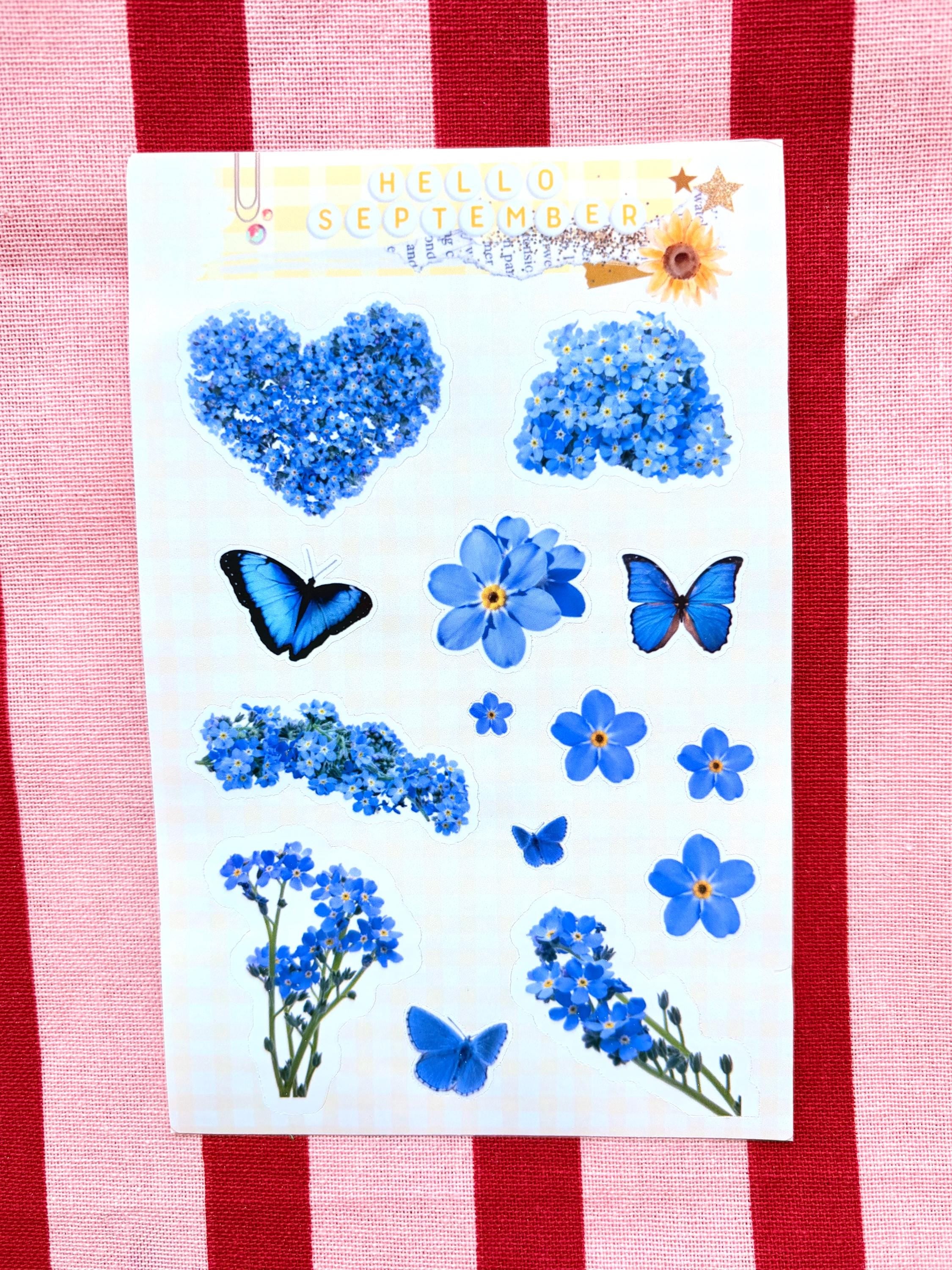 Forget me not  sticker sheet