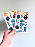 Showgirl life sticker sheet