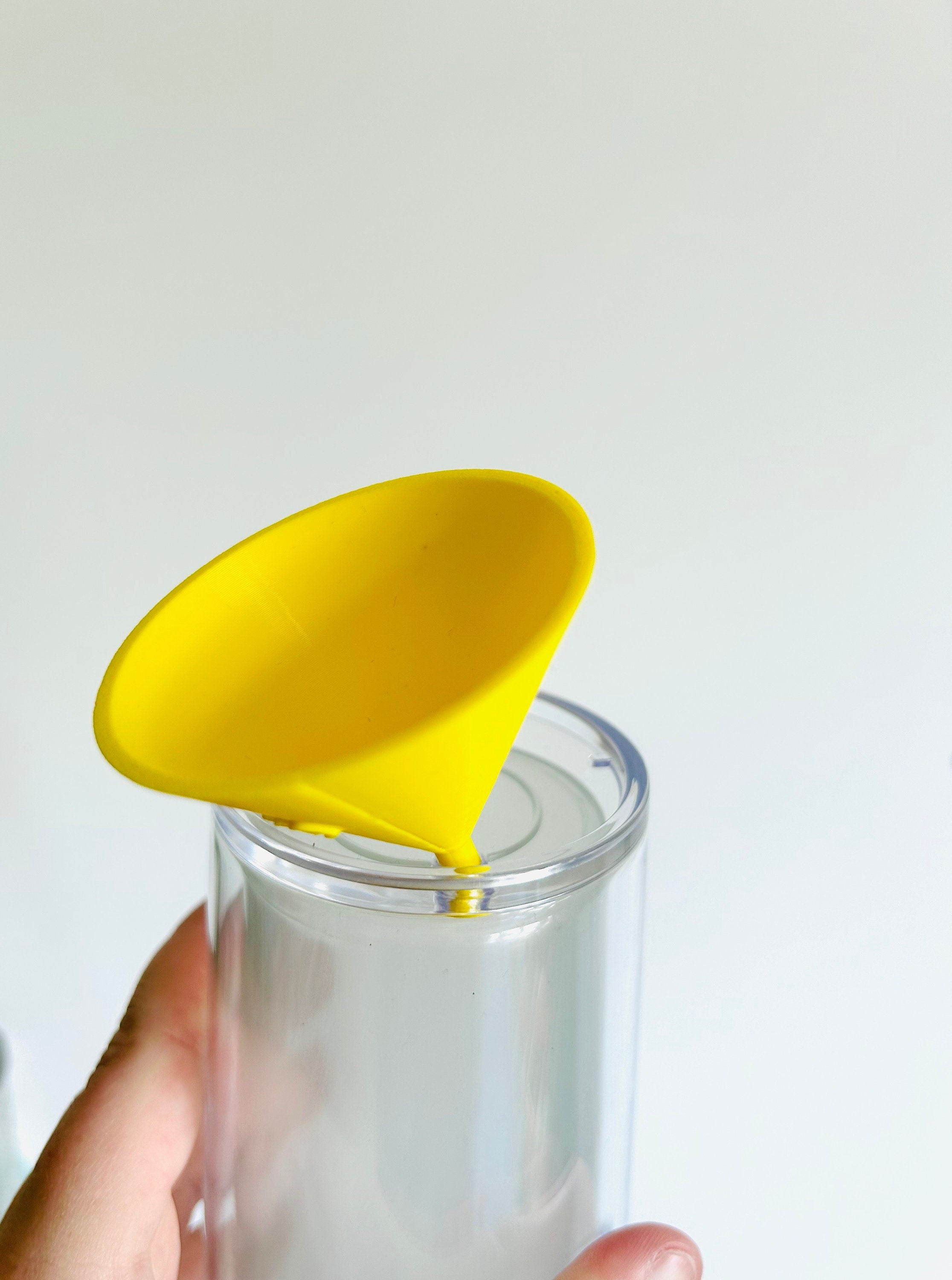 3d printed glitter funnels set of 3