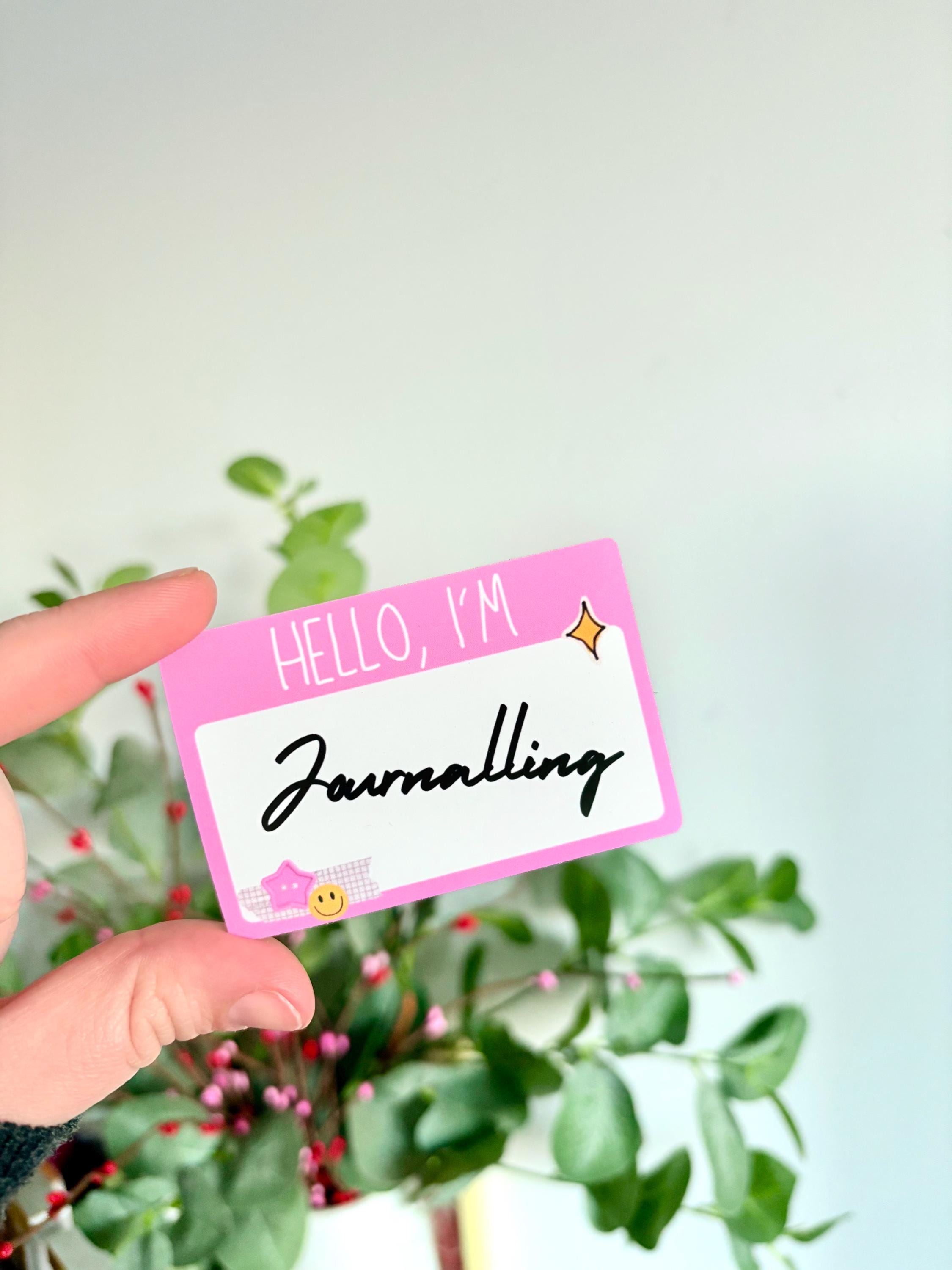 Hello I’m label sticker  | journal stickers | scrapbook stickers | sticker | vinyl sticker | junk journal