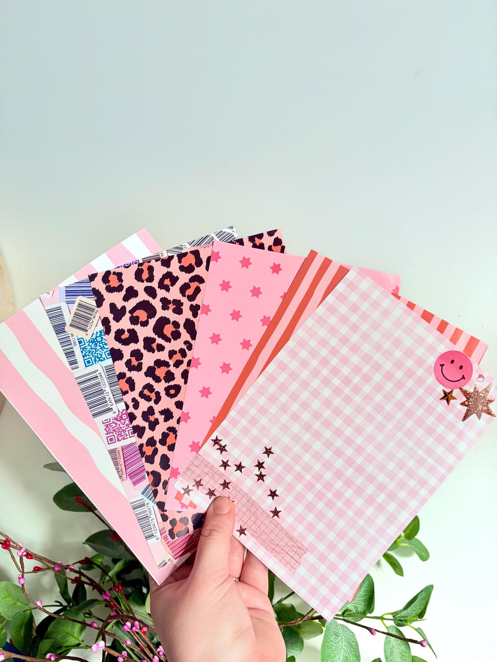 Pinks scrapbook and journalling paper pack
