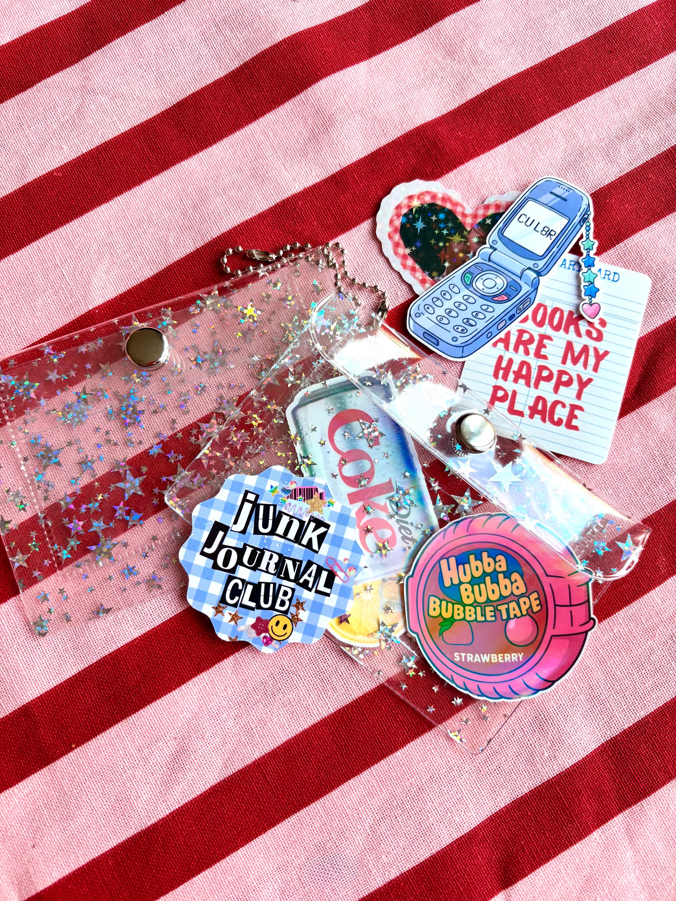 Star patterned scrap pouch