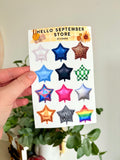 Star balloon sticker sheet