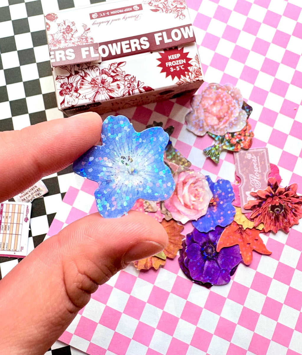 50pc Japanese glitter sticker box