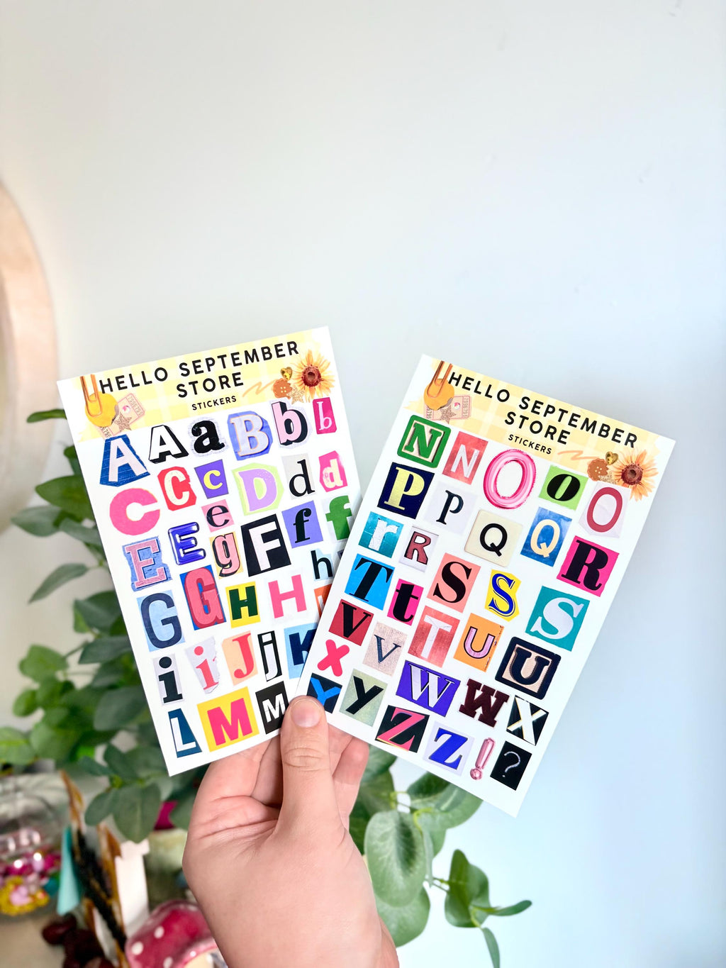 Ransom letters sticker sheets | journal stickers | scrapbook stickers | sticker