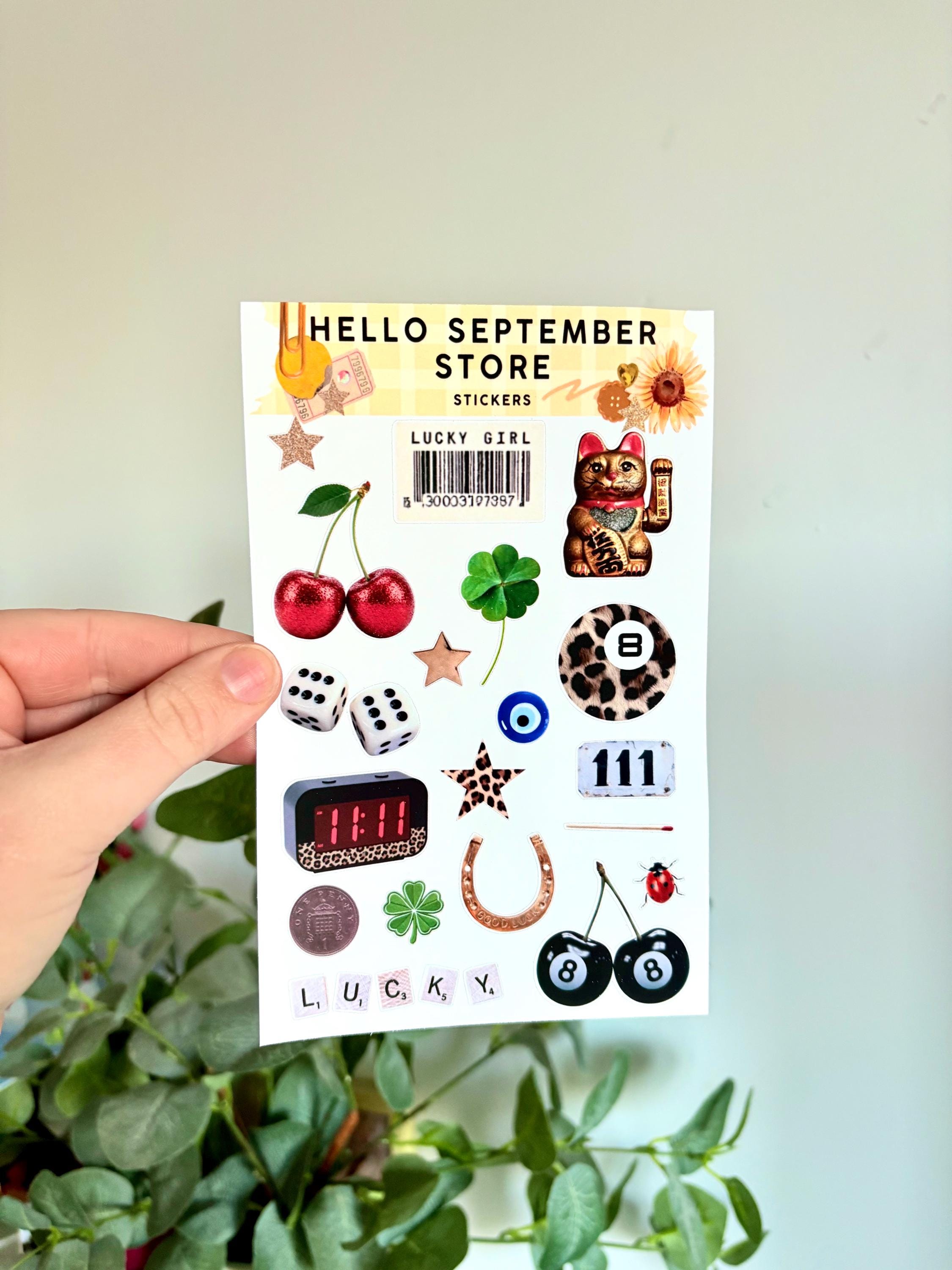 A bit of luck  sticker sheet