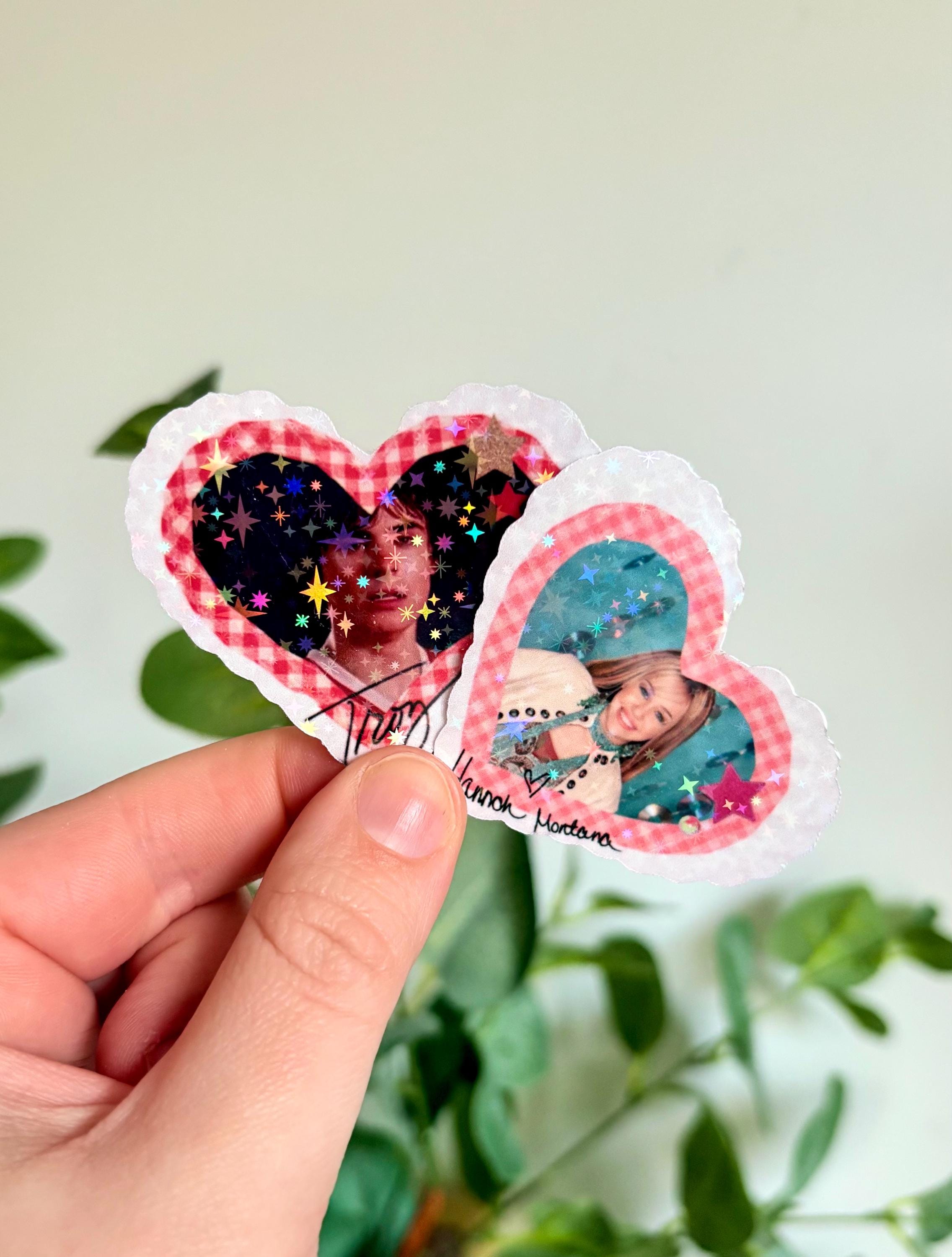 Y2K heart stickers | Hannah Montana | HSM | Troy | Holo Vinyl