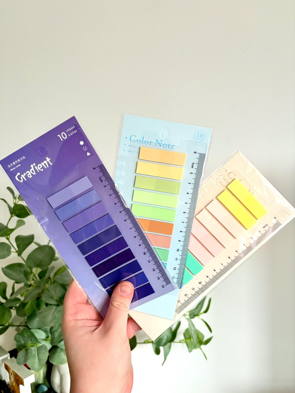 Gradient Book Tabs | 200 Page Markers, 10 Colors