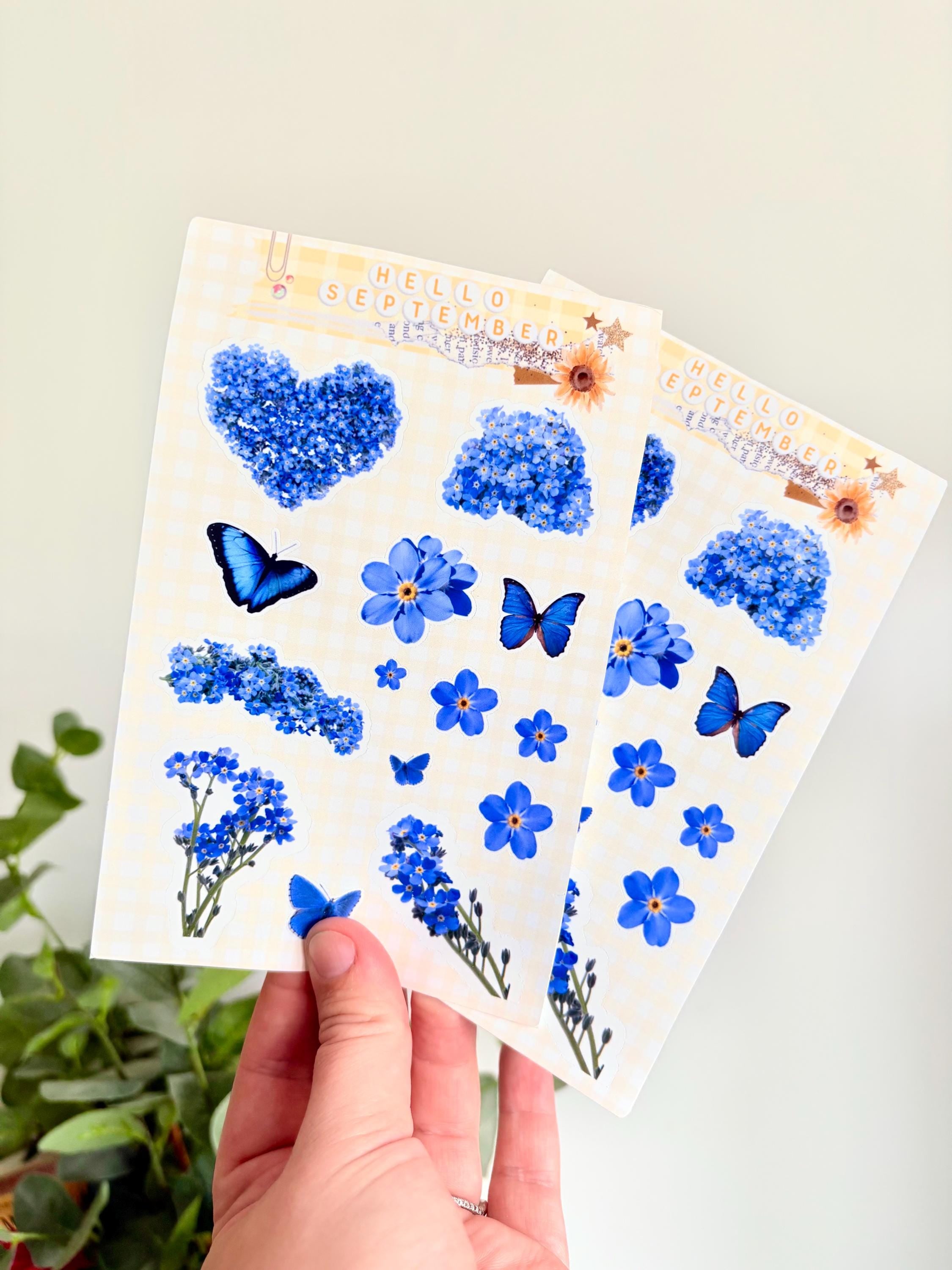 Forget me not  sticker sheet